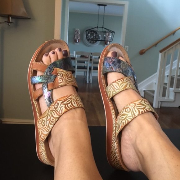 Spring Step L'Artiste Caiman Slide Sandal, Womans Size US 9.5 EU 40 - Picture 2 of 11